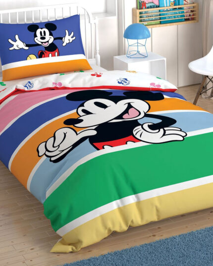 MICKEY M. RAINBOW TAC LICENSED SET DJEČIJE POSTELJINE